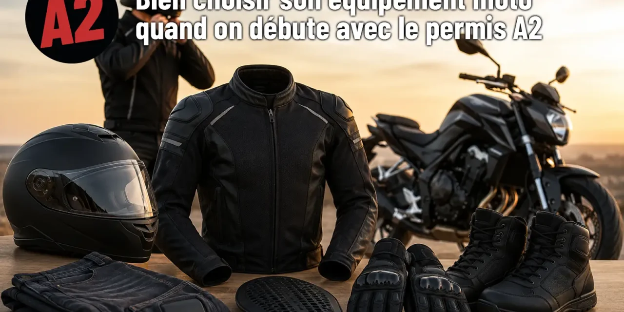 Bien choisir son équipement moto quand on débute avec le permis A2