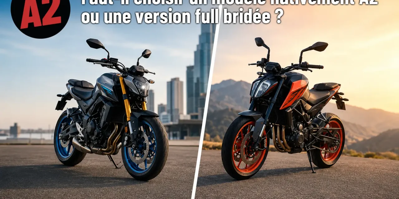 Moto A2 : modèle A2 ou moto bridée, que choisir ?