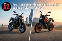 Moto A2 : modèle A2 ou moto bridée, que choisir ?