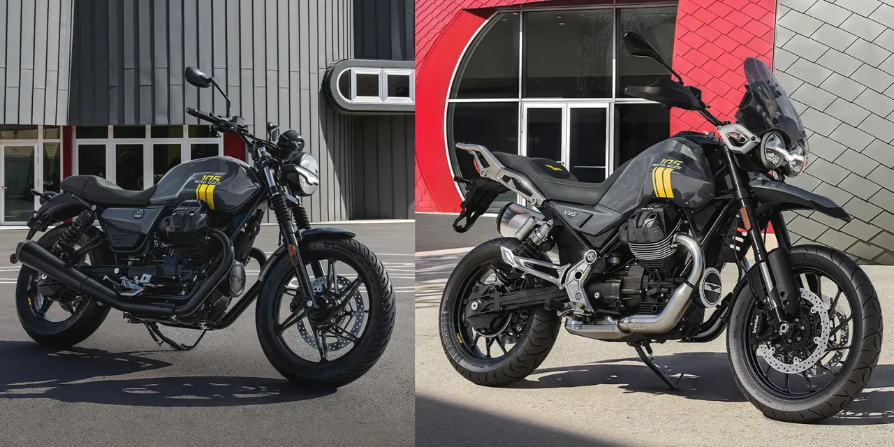 Moto Guzzi V7 Stone et V85 Strada en édition 105 ans