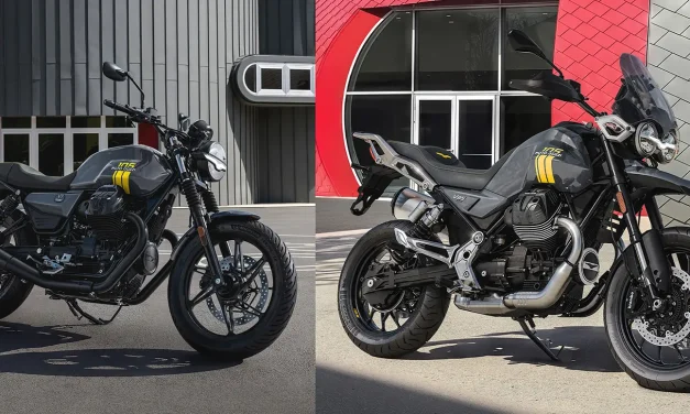Moto Guzzi V7 Stone et V85 Strada en édition 105 ans