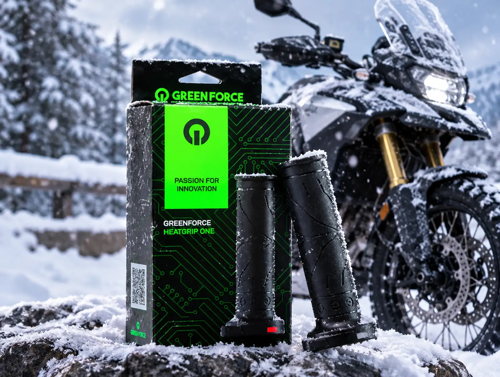 Poignées chauffantes GreenForce One : 99,90 € pour moto